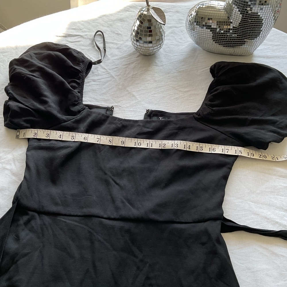 Trixxi Black Puff Sleeve Mini Dress - Picture 7 of 9